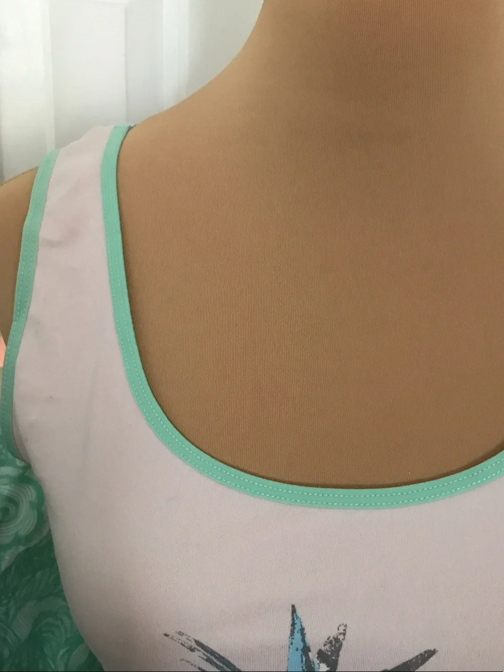 Pink and Mint 'California' Tank & Shorts Pajama Set